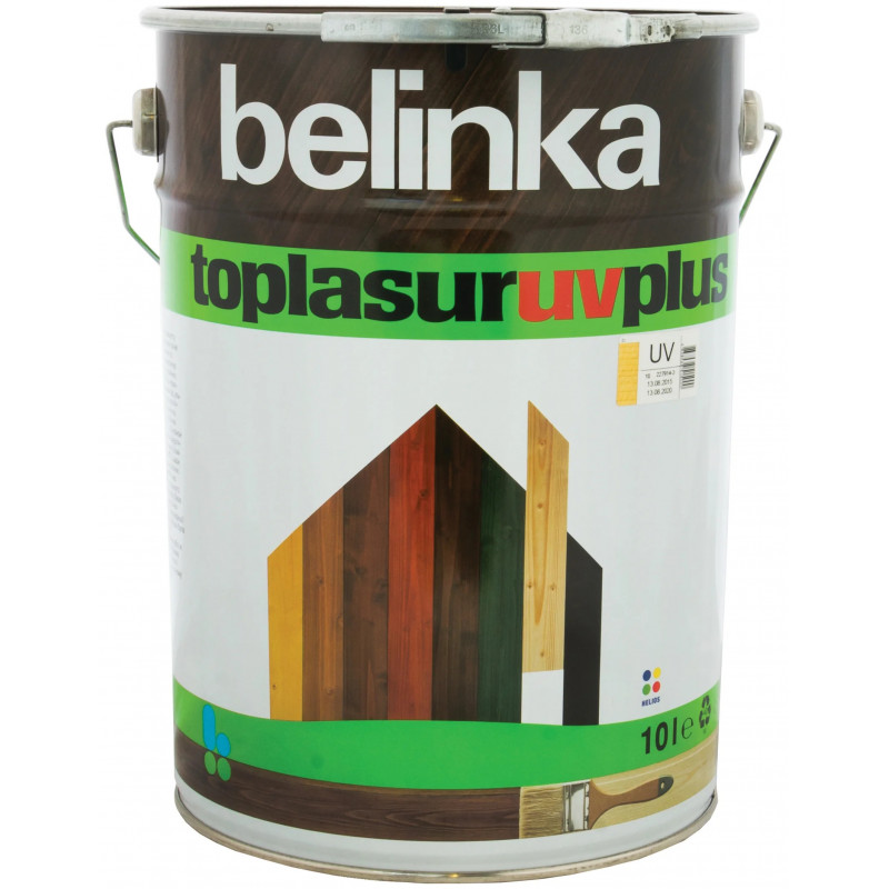 Фарба-лазур для дерева Belinka Toplasur UV+ №12 безколірна напівглянець 10 л
