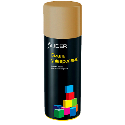 Емаль аерозольна SLIDER RAL 1036 темне золото глянець 400 мл