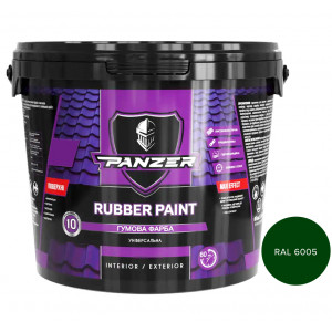 Резиновая краска Panzer Rubber Paint RAL 6005 зеленая универсальная