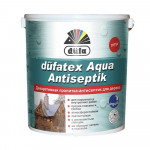 Пропитка-антисептик для дерева Dufa dufatex Aqua Antiseptik біла шовковистий глянець 10 л