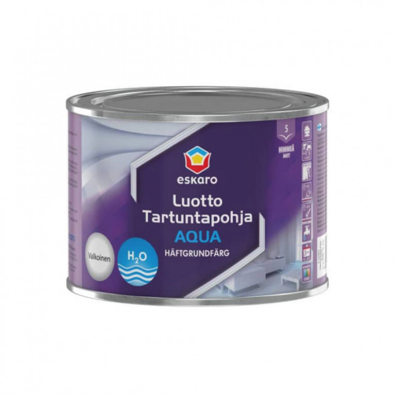 Грунтовочная краска Eskaro Luotto Tartuntapohja Aqua для стекла, плитки, мебели, ламината и прочего 0,45 л (0,54 кг)
