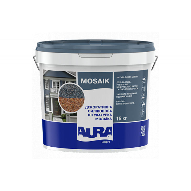 Декоративная силиконовая штукатурка мозаика (байрамикс) Aura® Luxpro Mosaik B211 1,5 мм 15 кг Декоративная силиконовая штукатурка мозаика (байрамикс) Aura® Luxpro Mosaik B211 1,5 мм 15 кг