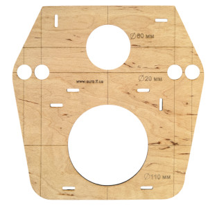 Шаблон под установку ⌀ 20 - 110 мм для установки унитаза