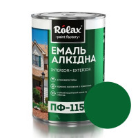 Эмаль алкидная Rolax ПФ-115 темно-зеленая глянцевая
