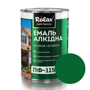 Эмаль алкидная Rolax ПФ-115 темно-зеленая глянцевая