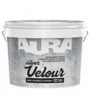 Декоративная краска Aura® Velour Silver с эффектом бархата и велюра серебряная