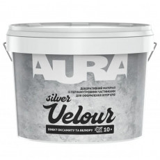 Краска декоративная Aura Velour Silver Эффект бархата и велюра Серебряная