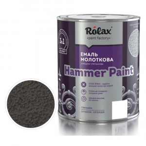 Емаль молоткова Rolax Hammer Paint №315 коричнева 2л