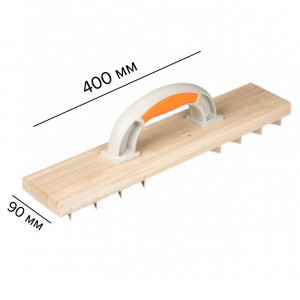 Терка дерев'яна для зняття штукатурки 90х400 мм