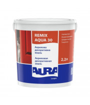 Эмаль акриловая Aura Luxpro Remix Aqua 30 Белая полуматовая