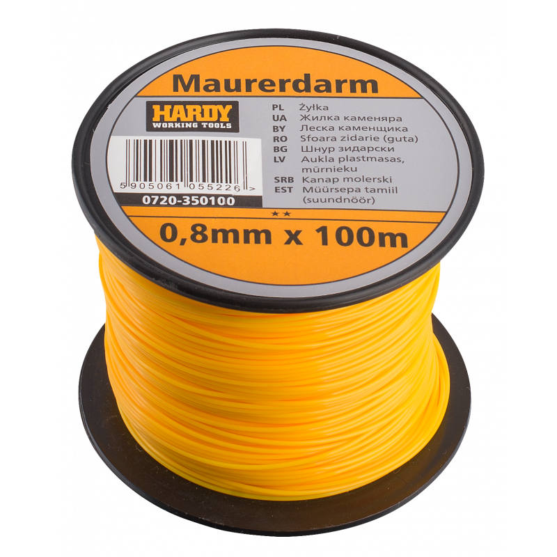 Жилка каменяра Hardy 0.8 мм*100 м (0720-350100) Жилка каменяра Hardy 0.8 мм*100 м (0720-350100)