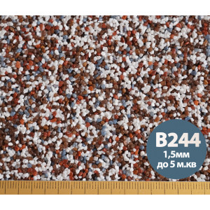 Декоративная силиконовая штукатурка мозаика (байрамикс) Aura® Luxpro Mosaik B244 1,5 мм 15 кг