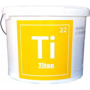 Краска структурная Titan 14,8 кг белая фактурная