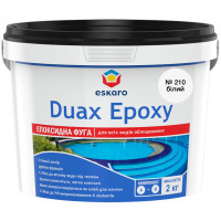 Фуга для плитки Eskaro DUAX EPOXY двокомпонентна епоксидна №210 білий 2 кг 