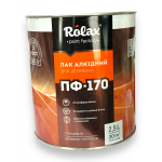 Лак для дерева ПФ-170 ГОСТ Rolax глянцевий алкідний 2.5 л