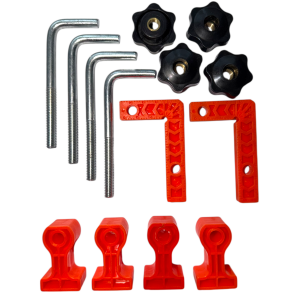 Комплект струбцина зажимна кутова столярна під 90° 80 х 50 мм 