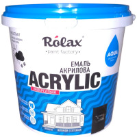 Эмаль акриловая Rolax Acrylic универсальная снежно-белая глянцевая 3 л