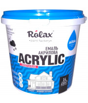 Эмаль акриловая Rolax Acrylic универсальная снежно-белая глянцевая 1 л