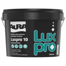 Краска для кухонь и ванных комнат Aura Luxpro 10 полуматовая Белая