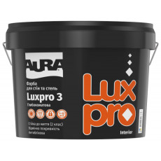 Краска для стен и потолков антибликовая Aura Luxpro 3 Белая