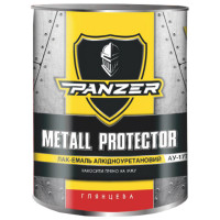 Лак-эмаль аликдно-уретановый ТМ PANZER Metall Protector высокоглянцевая белая 2,5 л