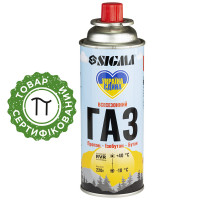 Газ универсальный всесезонный SIGMA цанговый баллон RVR 220 г (400 мл)