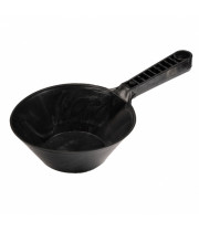 Пластиковый строительный ковш черный для растворов