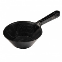 Пластиковый строительный ковш черный для растворов