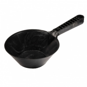 Пластиковый строительный ковш черный для растворов