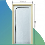 Двери защитные от пыли временные на молнии 120х220 см (L-образные)