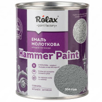 Эмаль молотковая Rolax Hammer Paint №304 серая
