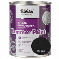Эмаль молотковая Rolax Hammer Paint №305 черная 2 л