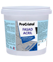 Шпаклівка фасадна акрилова ProCristal Fasad Acryl Ircom ІР-21 біла