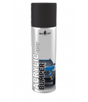 Емаль для пластику та бамперів New Ton акрилова чорна матова 500 мл