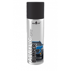 Емаль для пластику та бамперів New Ton акрилова чорна матова 500 мл