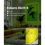 Краска интерьерная Eskaro Akrit 4 глубокоматовая для стен и потолков белая 0,95 л