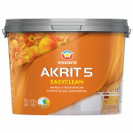 Фарба миюча Eskaro Akrit 5 Easyclean для стін і стель матова 4,75 л