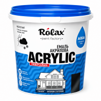 Емаль акрилова універсальна Rolax Acrylic сніжно-біла глянцева 3 л