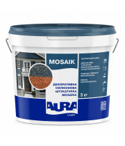 Штукатурка мозаичная силиконовая Aura Luxpro Mosaik база 5 кг