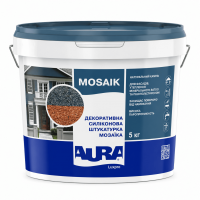 Штукатурка мозаичная силиконовая Aura Luxpro Mosaik база 5 кг
