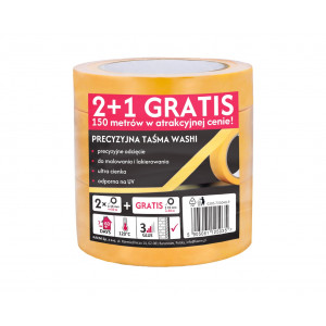 Набір малярних стрічок Hardy 572 Washi 38 мм х 50 м 2+1 шт (0303-725038-P3)