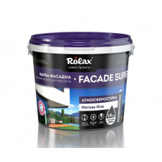 Краска фасадная акриловая Rolax Facade Super белая матовая