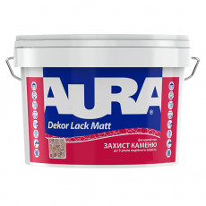 Лак для камня фасадный Aura Dekor Lack Mat Эффект мокрого камня полуматовый