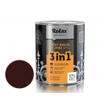 Грунт-емаль 3в1 по іржі Rolax № 408 черешня 0.75 л