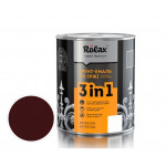 Грунт-емаль 3в1 по іржі Rolax № 408 черешня 2л