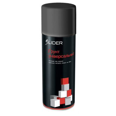 Грунтовка аерозольна SLIDER чорна мат 400 мл