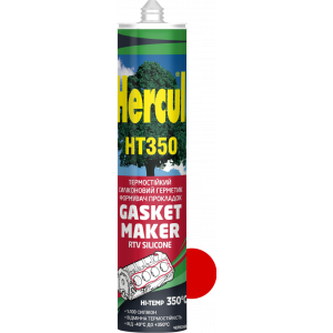 Термостойкий герметик формовщик прокладок HERCUL HT350 GASKET MAKER 280 мл красный