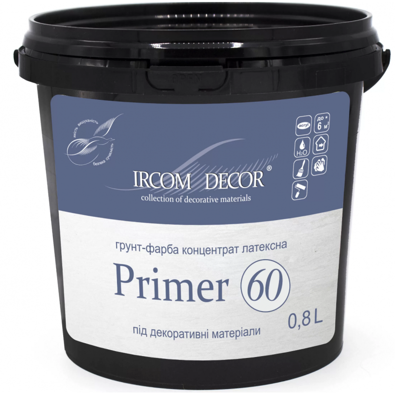 Ґрунтовка адгезійна Ircom Decor Primer 60 для декоративних матеріалів 0.8 л