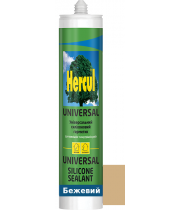 Герметик силиконовый HERCUL UNIVERSAL бежевый 280 мл
