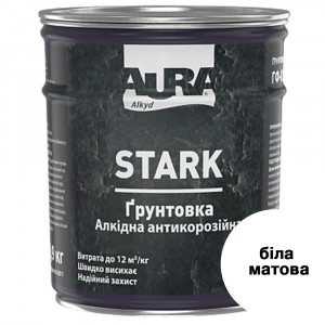 Грунтовка антикорозійна Aura Stark ГФ-021 білий №11 мат